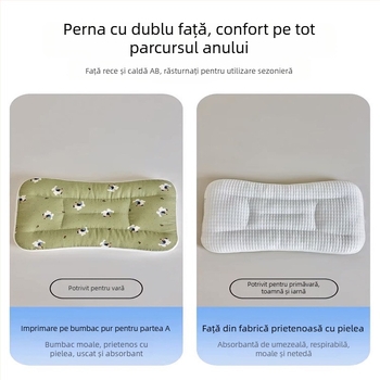 LIFE HOME Pernă de susținere a gâtului pentru copii – înălțime 3–7 cm, umplutură din fibre de poliester, greutate 0–0,5 kg