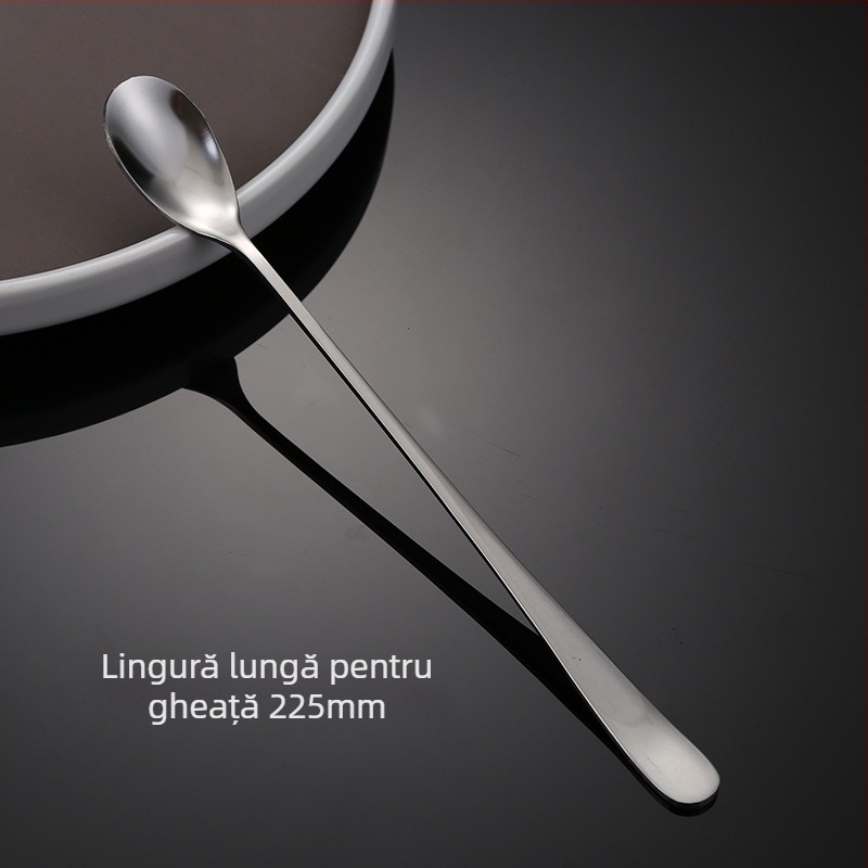 Set cuțit, furculiță și lingură din oțel inoxidabil – design monocrom, stil modern și simplu, specifikații 888
