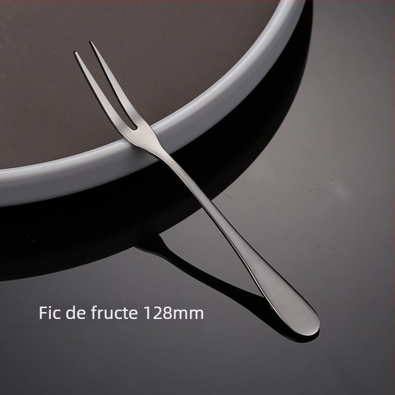 Set cuțit, furculiță și lingură din oțel inoxidabil – design monocrom, stil modern și simplu, specifikații 888