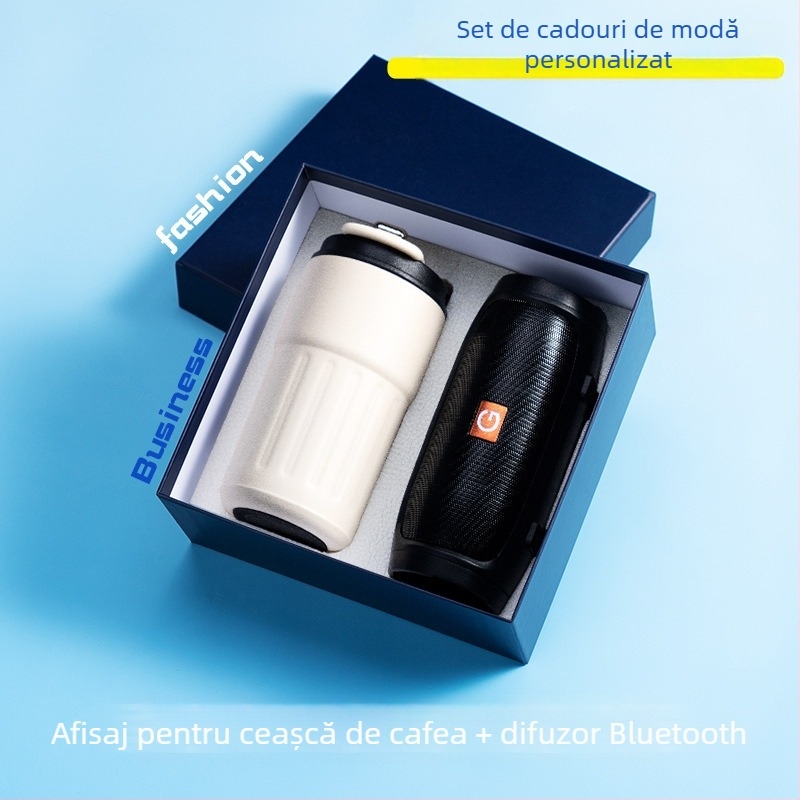 Set de cadouri de afaceri din metal, stil modern minimalist, logo personalizat ca suvenir, marca Good luck