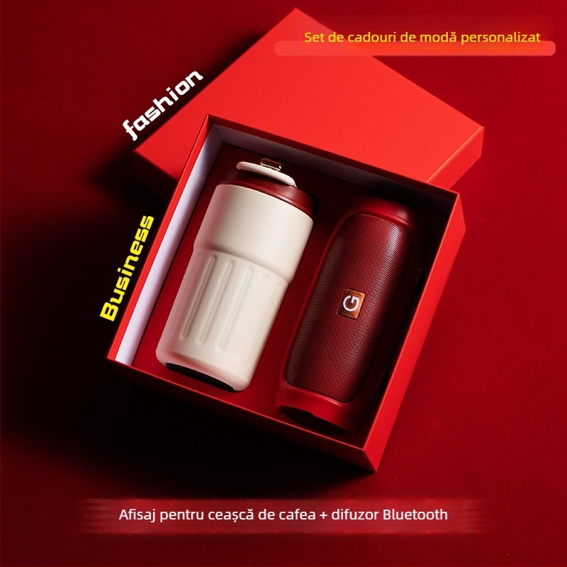 Set de cadouri de afaceri din metal, stil modern minimalist, logo personalizat ca suvenir, marca Good luck