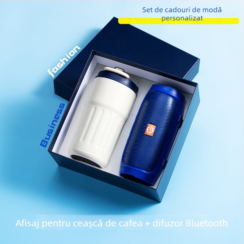 Set de cadouri de afaceri din metal, stil modern minimalist, logo personalizat ca suvenir, marca Good luck