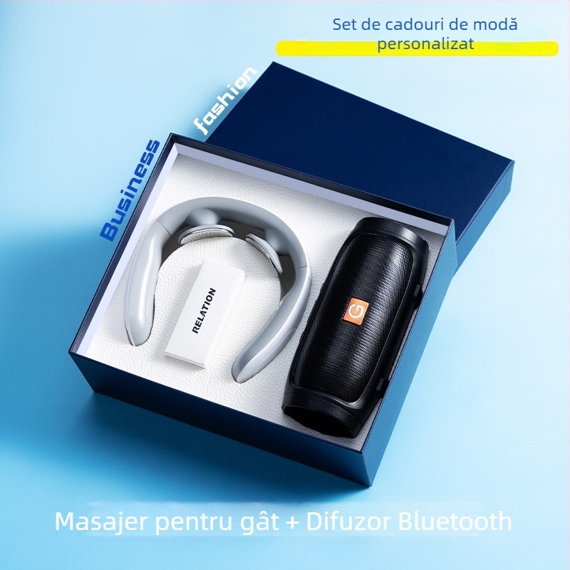 Set de cadouri de afaceri din metal, stil modern minimalist, logo personalizat ca suvenir, marca Good luck