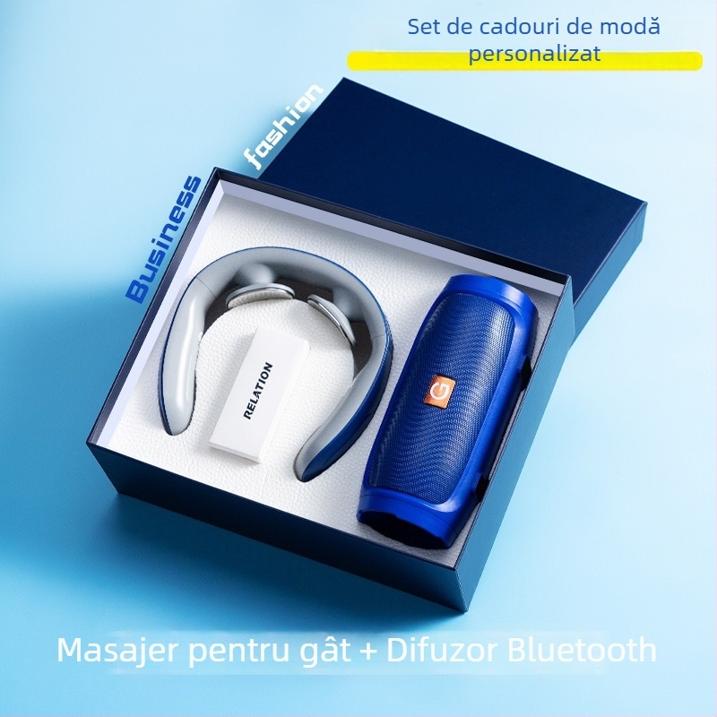 Set de cadouri de afaceri din metal, stil modern minimalist, logo personalizat ca suvenir, marca Good luck