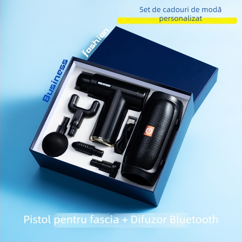 Set de cadouri de afaceri din metal, stil modern minimalist, logo personalizat ca suvenir, marca Good luck