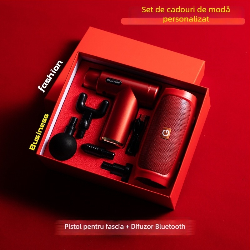 Set de cadouri de afaceri din metal, stil modern minimalist, logo personalizat ca suvenir, marca Good luck