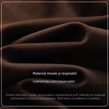 Fustă pentru femei din poliester, croială dreaptă, talie elastică cu șnur, lungime medie, stil elegant