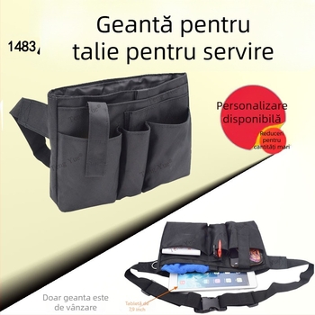 Geantă de talie pentru stilistii de păr și machiaj, model 1483-1, formă cub, material Oxford, multifuncțională, pentru călătorii