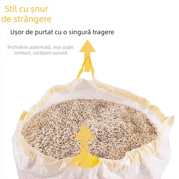Saci groși pentru lada de gunoi a pisicii pentru litiere automată, rol continuu, en gros, neimportat, mărci private licențiate