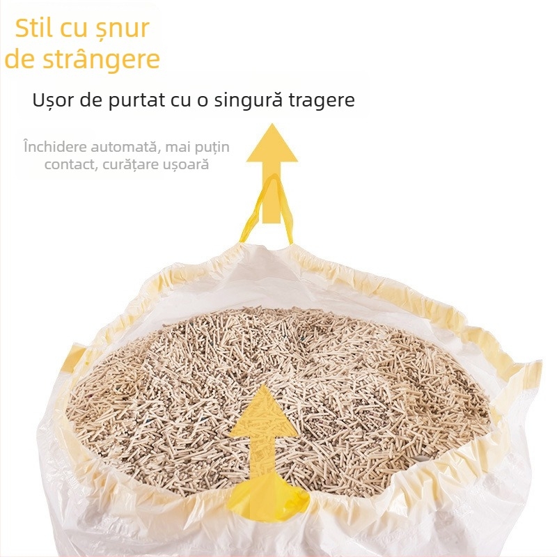 Saci groși pentru lada de gunoi a pisicii pentru litiere automată, rol continuu, en gros, neimportat, mărci private licențiate