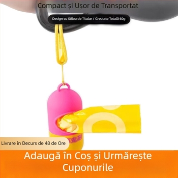 Wan Chong Nai – Pungi pentru dejecții de câini, HDPE degradabil, 1 cutie, pentru plimbări cu câinii