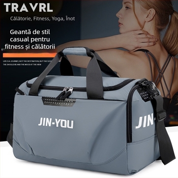 Geantă de călătorie sportivă ușoară, 20–35L, Oxford, respirabilă, impermeabilă, rezistentă, separare umed/uscat, unisex