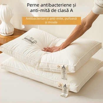 Nucleu de pernă dreptunghiular din fibre de poliester pentru adulți, susținere cervicală, ajutor pentru somn, țesătură 100% poliester, umplutură poliester