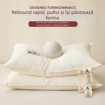 Nucleu de pernă dreptunghiular din fibre de poliester pentru adulți, susținere cervicală, ajutor pentru somn, țesătură 100% poliester, umplutură poliester