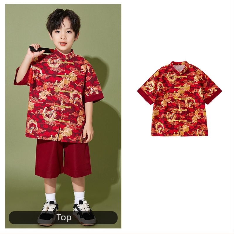 Costum de spectacol pentru copii, stil chinezesc, 100% poliester, pentru toate sezoanele, pentru copii peste 8 ani.