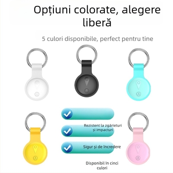 F18 Localizator GPS pentru iOS – tracker multifuncțional pentru animale de companie, persoane în vârstă, copii și bunuri; poziționare globală, navigație pe hartă, alerte de pierdere, baterie de 240 mAh