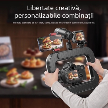 Lumină circulară mică pentru telefon, lampă foto portabilă cu reglaj în mai multe niveluri, 10–50W, 220V