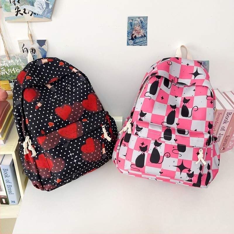 Ghiozdan Școlar pentru fete, cu capacitate mare, Oxford, căptușeală din pânză, model în dungi, curea cu pernă de aer