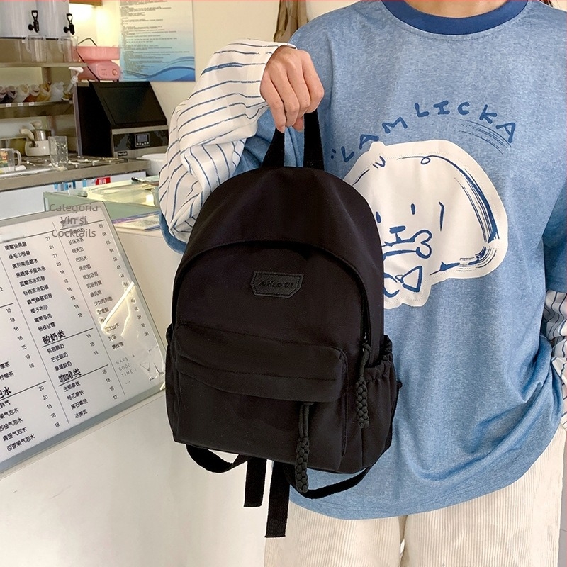 Sac de școală ușor din nylon pentru studenți, Unisex, respirabil, reduce povara, curele de umăr curbate, iarnă 2025