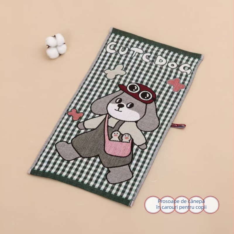 Prosop copii din bumbac 100%, patru straturi, seria desene animate, 50 g, țesătură Jacquard, imprimare logo disponibil