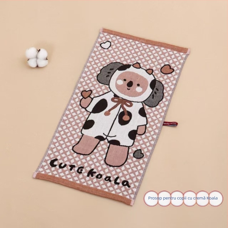 Prosop copii din bumbac 100%, patru straturi, seria desene animate, 50 g, țesătură Jacquard, imprimare logo disponibil