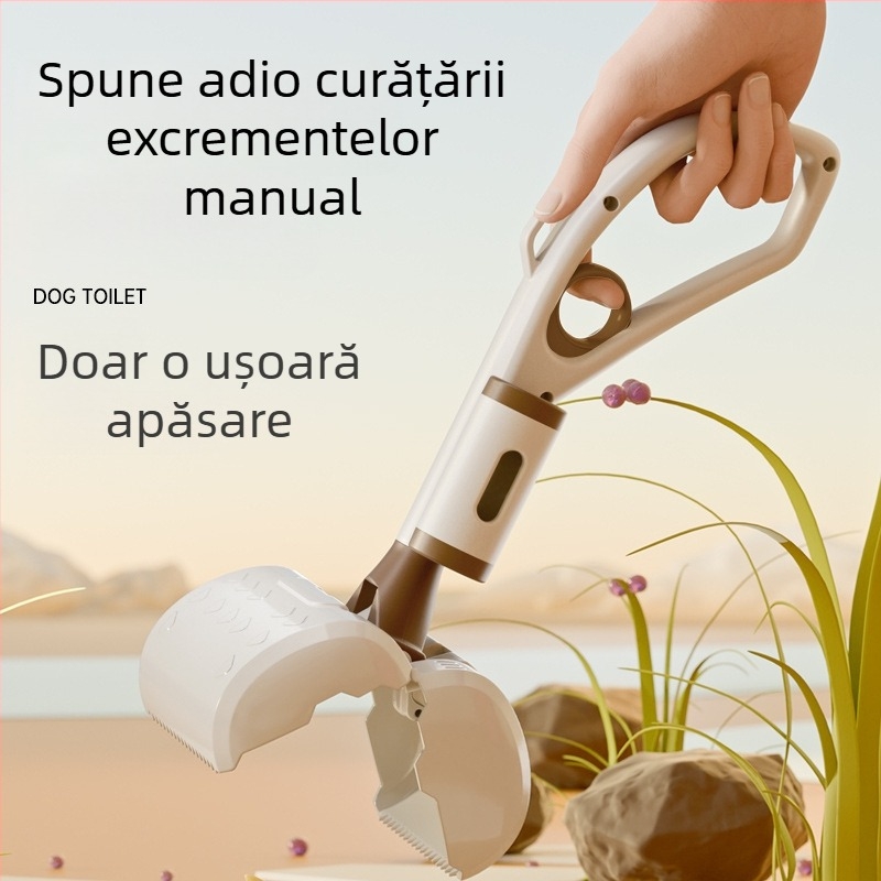 Kimpets clește portabil pentru colectarea deșeurilor de plimbare, cu clipsă, ABS material, exterior, pentru câini și pisici (Jim Bebe)