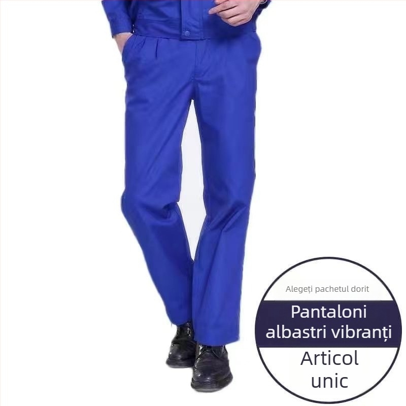 Set de salopetă de lucru primăvară-toamnă pentru mecanici, cu elemente reflectorizante, protecție împotriva arsurilor, țesătură poliester, căptușeală 100% poliester, pentru fabrică