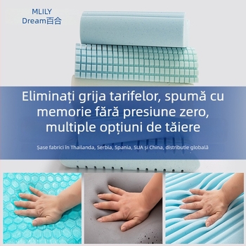 Perna cu spumă cu memorie, formă ondulată, potrivită pentru uz universal