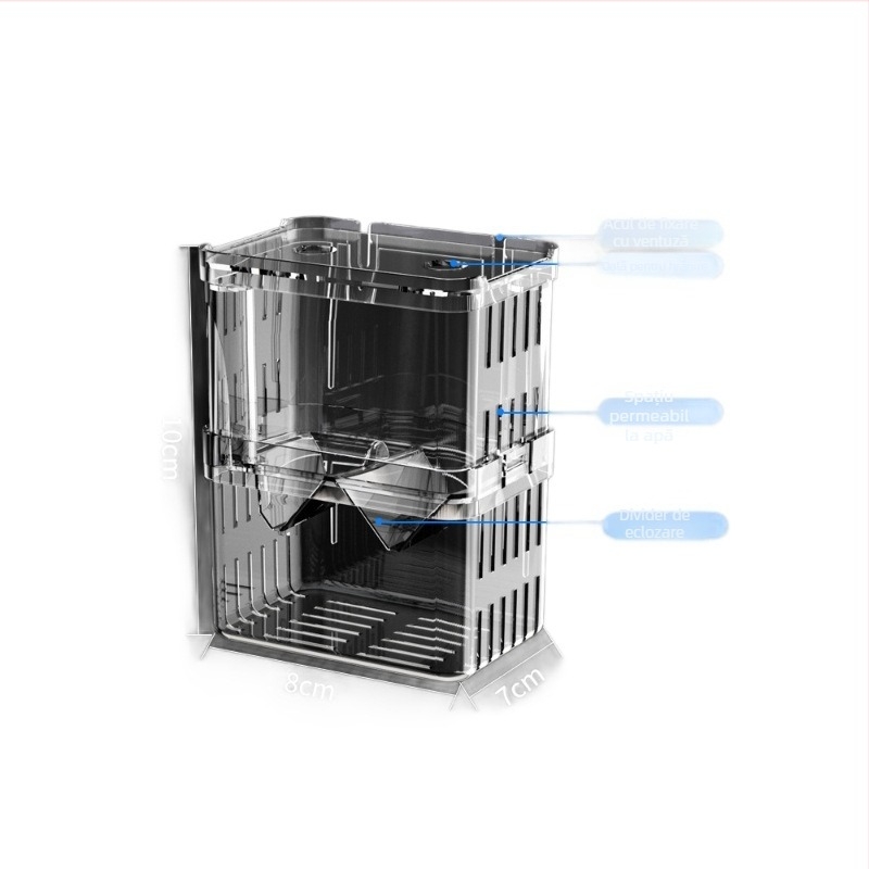 Cutie de izolare pentru Guppy, incubație din plastic, echipament acvariu, cod 78432