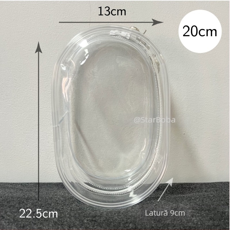 Etui protector pentru păpușă din pluș Chiikawa, husă cilindrică din PVC, utilizare multiplă pentru călătorii și depozitare pe birou.