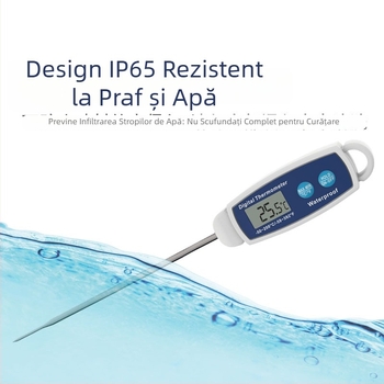 Termometru alimentar Kt/kitai pentru uz casnic, impermeabil, pentru bucătărie și grătar, rezoluție 0.1°C