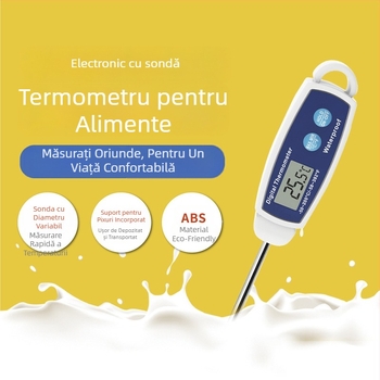 Termometru alimentar Kt/kitai pentru uz casnic, impermeabil, pentru bucătărie și grătar, rezoluție 0.1°C