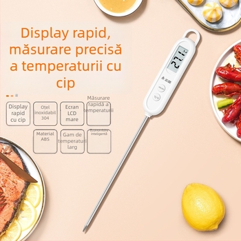 Termometru de apă Chigo cu sondă, precizie înaltă, rezoluție 0,1°C, personalizabil, pentru gătit și baie de bebeluși