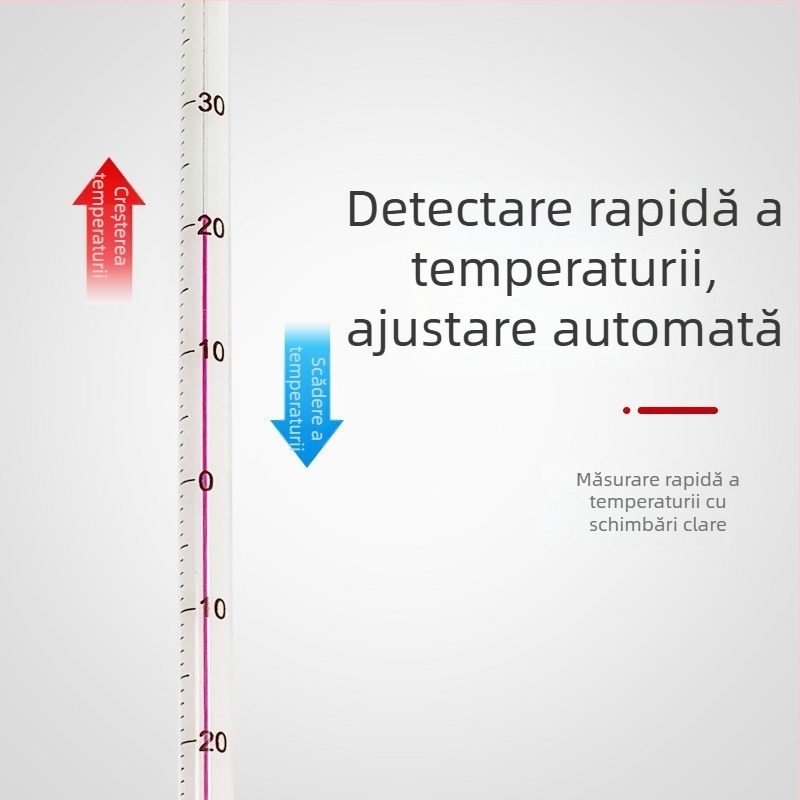 Termometru de apă pentru laborator cu tijă de sticlă, rezoluție de 1°C, pachet 500 buc., procesare personalizată