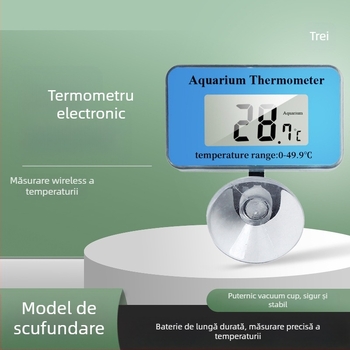 Termometru de apă pentru acvariu din ABS, măsoară temperatura apei, suportă mărci private