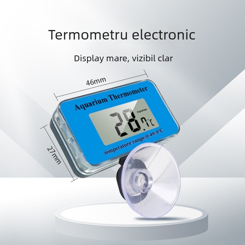 Termometru de apă pentru acvariu din ABS, măsoară temperatura apei, suportă mărci private