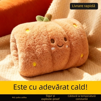 Încălzitor portabil pentru sticlă de apă caldă, reîncărcabil, cu încălzire Cu-graphen, 220V, 50W, corp PVC, control temperatură