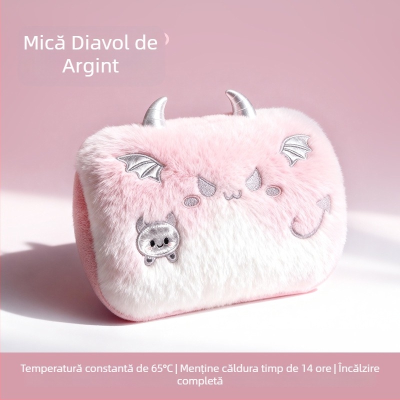 Încălzitor portabil pentru sticlă de apă caldă, reîncărcabil, cu încălzire Cu-graphen, 220V, 50W, corp PVC, control temperatură