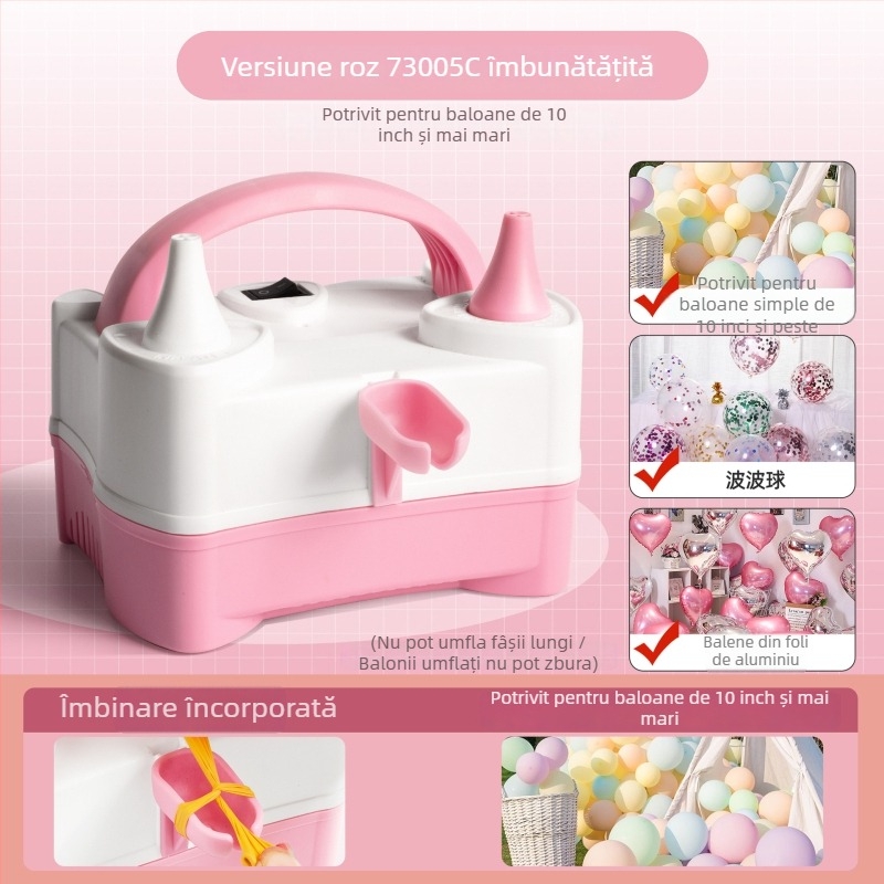 Umflător electric pentru baloane, portabil și automat, marca Rate xun, ambalaj 0.4