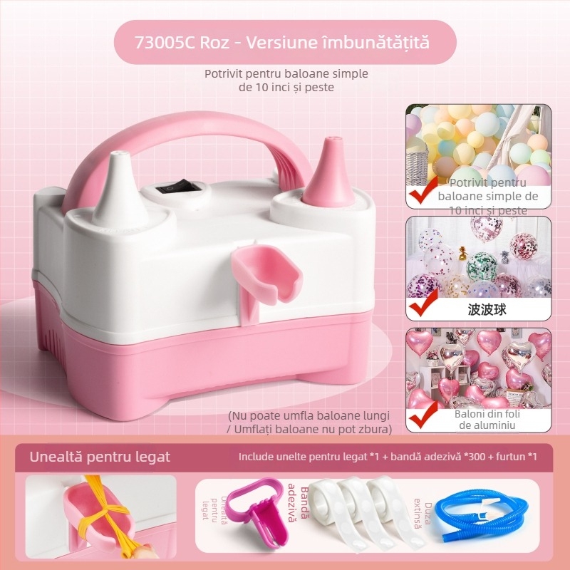 Umflător electric pentru baloane, portabil și automat, marca Rate xun, ambalaj 0.4