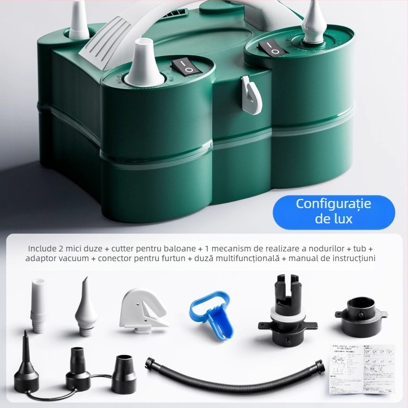 Umflător electric pentru baloane, portabil și automat, marca Rate xun, ambalaj 0.4