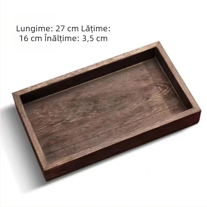 Tavă de afișare din lemn pentru ceaiul de după-amiază, stil chinezesc, pentru fructe, gustări și produse de patiserie, semi-manuală și semi-mecanică