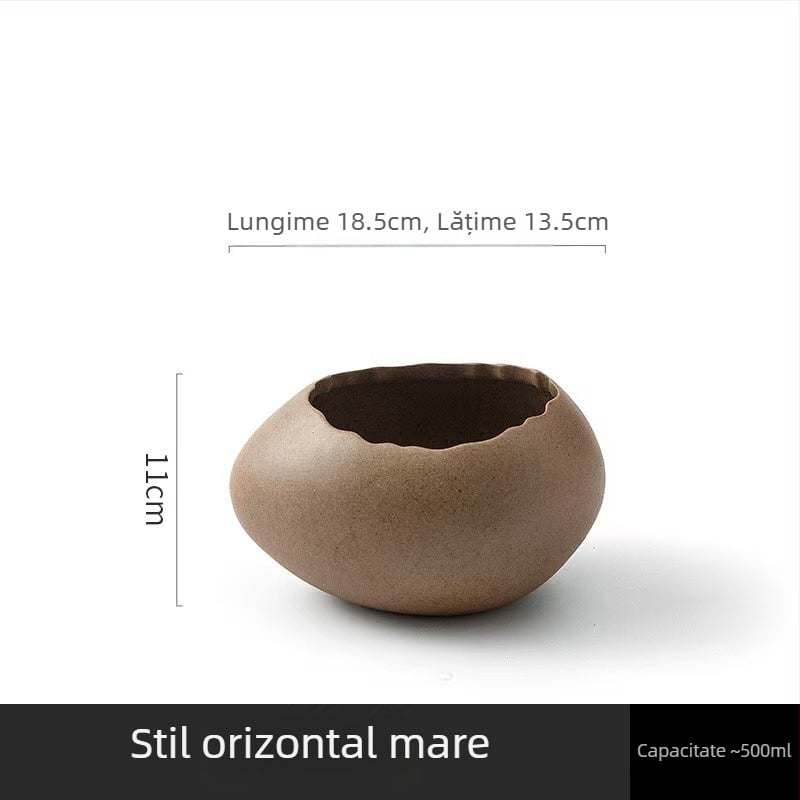Vas de desert din porțelan, design în formă de ou inspirat de struț, necompatibil cu microunde