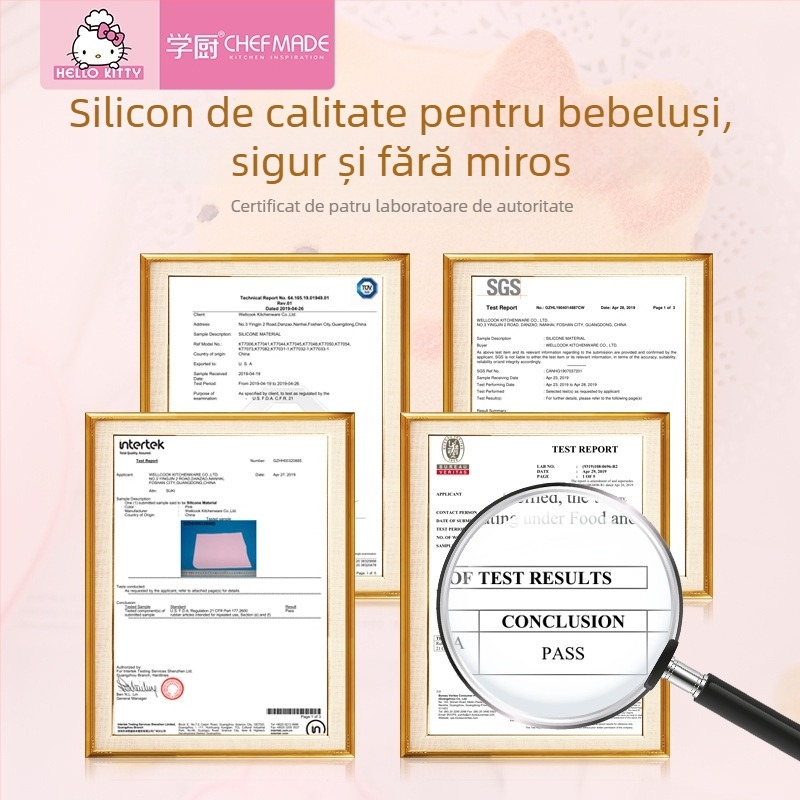 Learn to cook Covoraș din silicon pentru frământat și coacere, rezistent la temperaturi înalte, reutilizabil, design îngroșat