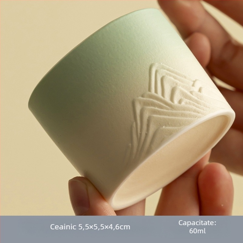 CHANGHONG cană de cafea, stil modern minimalist, model monocrom, greutate 350, cod 398