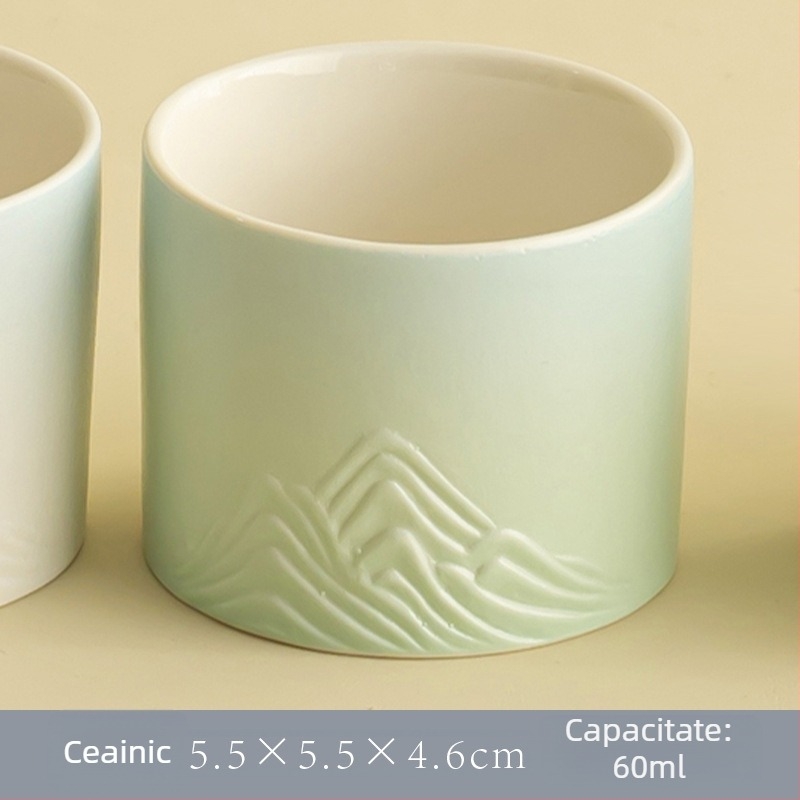 CHANGHONG cană de cafea, stil modern minimalist, model monocrom, greutate 350, cod 398