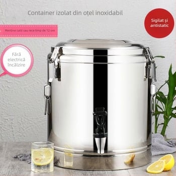 Găleată izolată din oțel inoxidabil 201, utilizare comercială, fără alimentare electrică, material 201