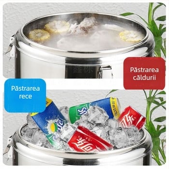 Găleată izolată din oțel inoxidabil 201, utilizare comercială, fără alimentare electrică, material 201