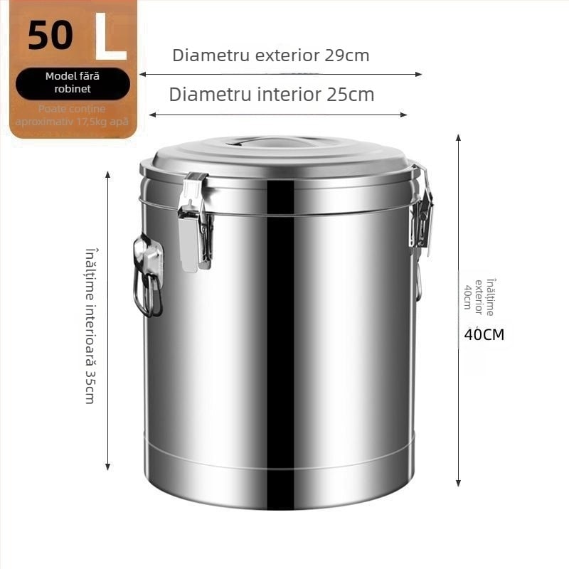 Găleată izolată din oțel inoxidabil 201, utilizare comercială, fără alimentare electrică, material 201