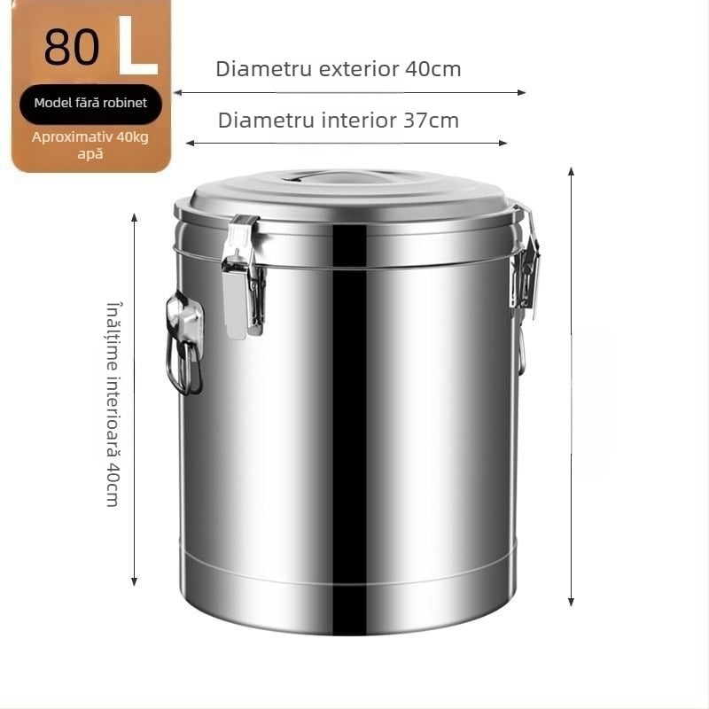 Găleată izolată din oțel inoxidabil 201, utilizare comercială, fără alimentare electrică, material 201